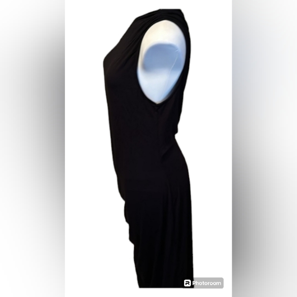 A NEW DAY BLACK RUCHED ONE SHOULDER BODYCON DRESS NWT SIZE L - Picture 4 of 10